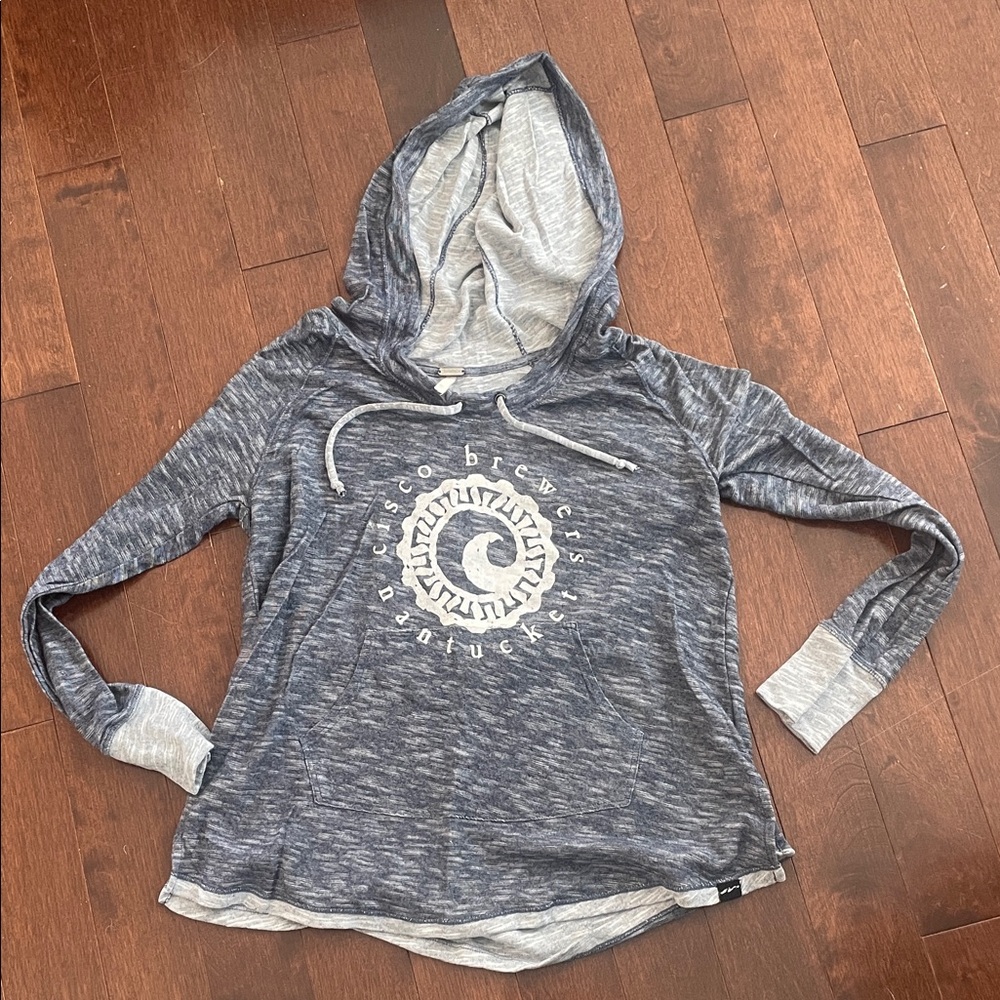 Blue Hooded Sweatshirt